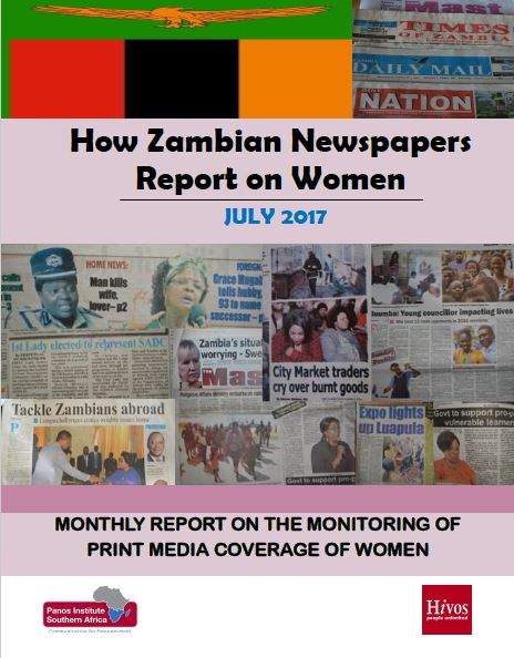 How Zambian Newspapers Report on Women: Monthly Media Monitoring Report for July 2017